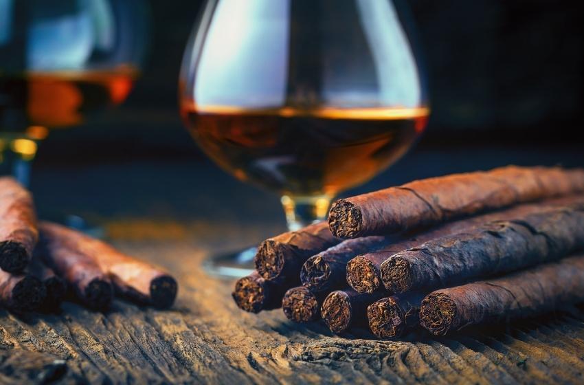 Brandy with cigars